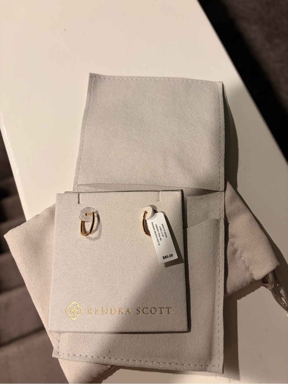 Kendra Scott Gold Petite Geometric Hoop Earrings